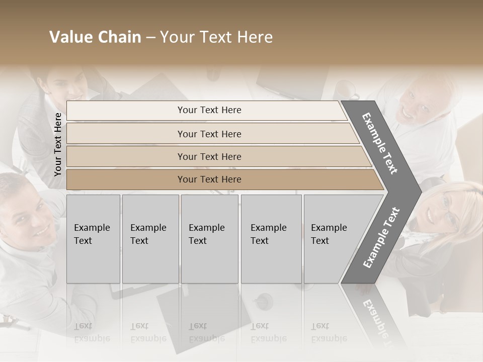 Cooperation Worker Sitting PowerPoint Template