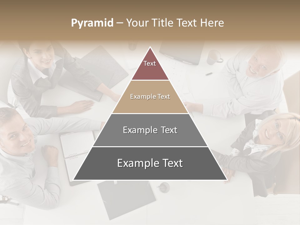 Cooperation Worker Sitting PowerPoint Template