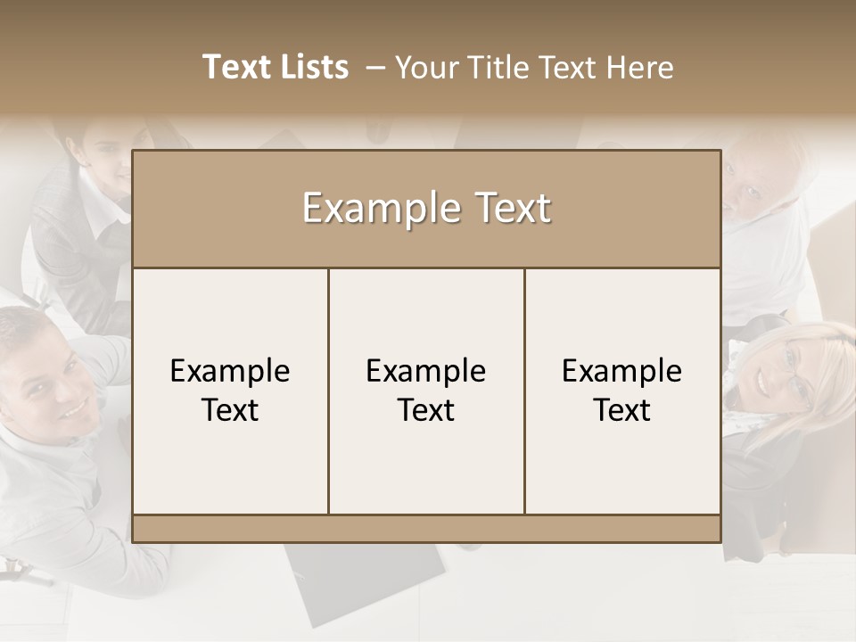 Cooperation Worker Sitting PowerPoint Template