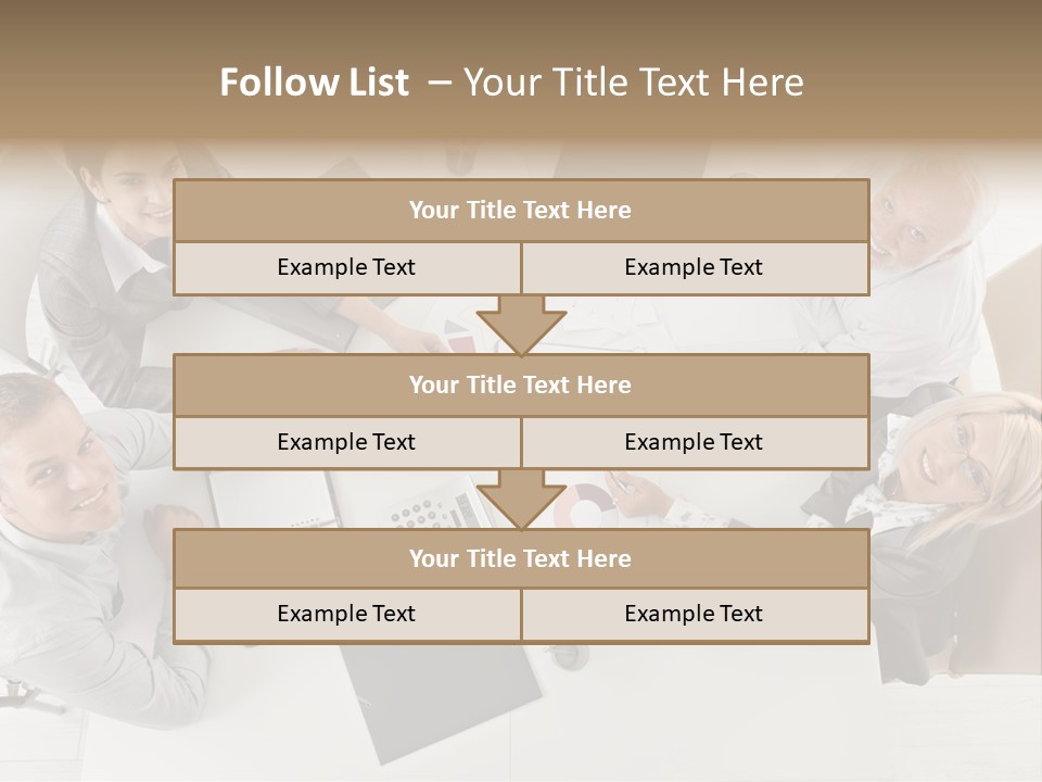 Cooperation Worker Sitting PowerPoint Template