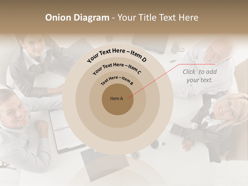 Cooperation Worker Sitting PowerPoint Template