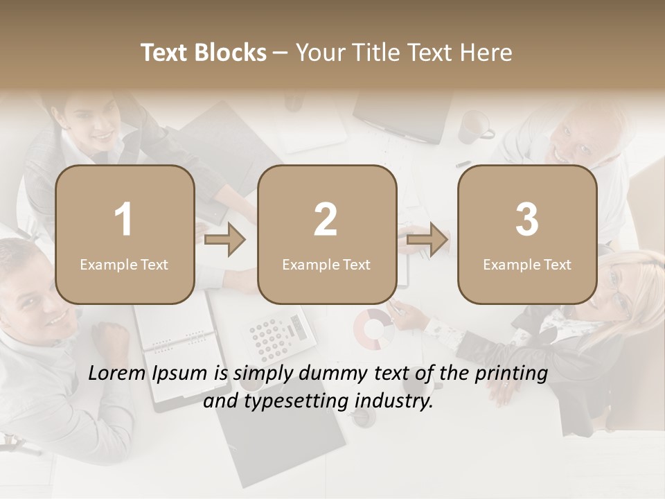 Cooperation Worker Sitting PowerPoint Template