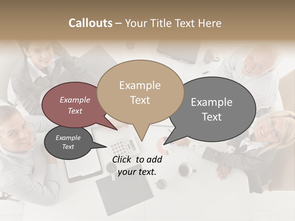 Cooperation Worker Sitting PowerPoint Template