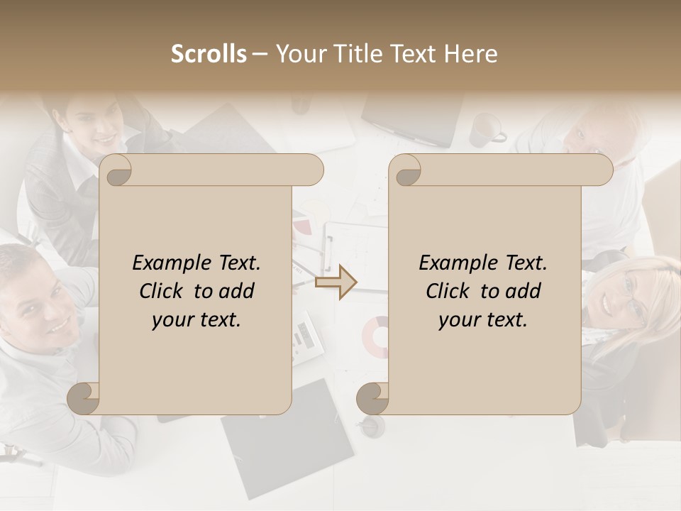 Cooperation Worker Sitting PowerPoint Template