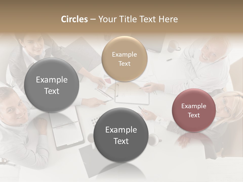 Cooperation Worker Sitting PowerPoint Template