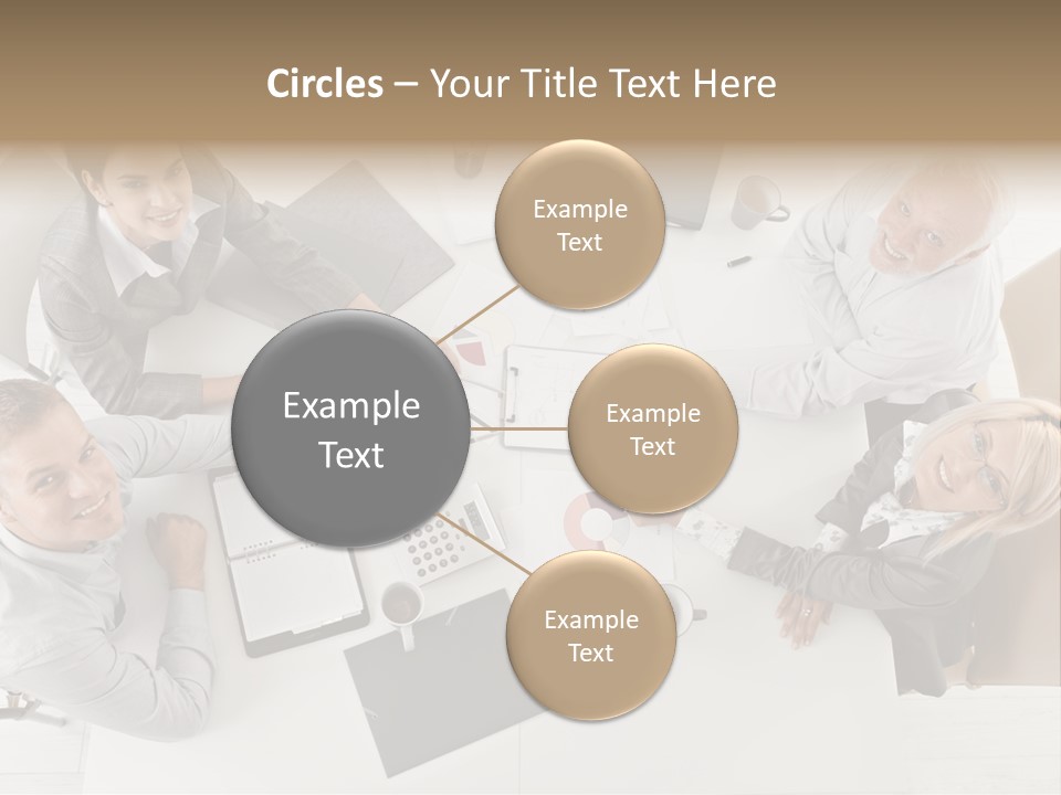 Cooperation Worker Sitting PowerPoint Template