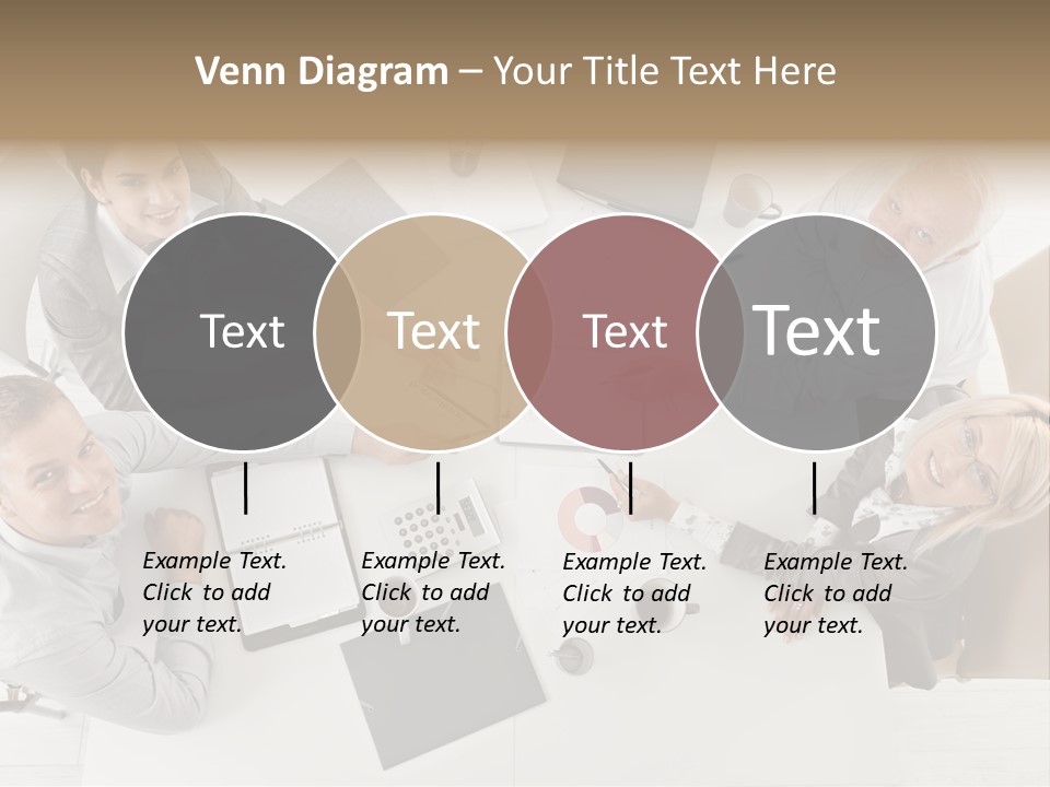 Cooperation Worker Sitting PowerPoint Template