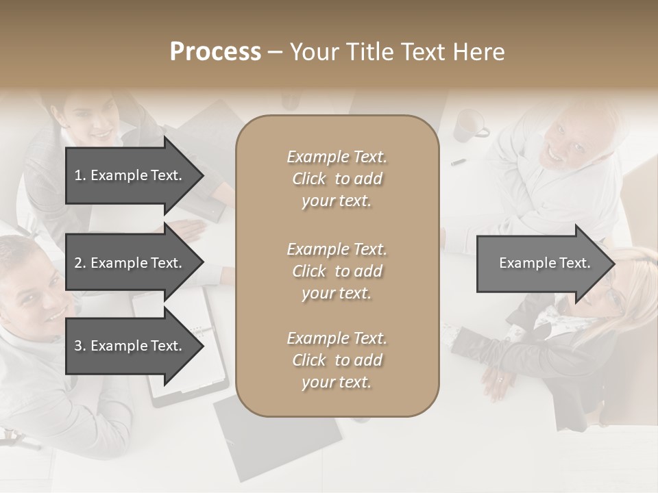 Cooperation Worker Sitting PowerPoint Template