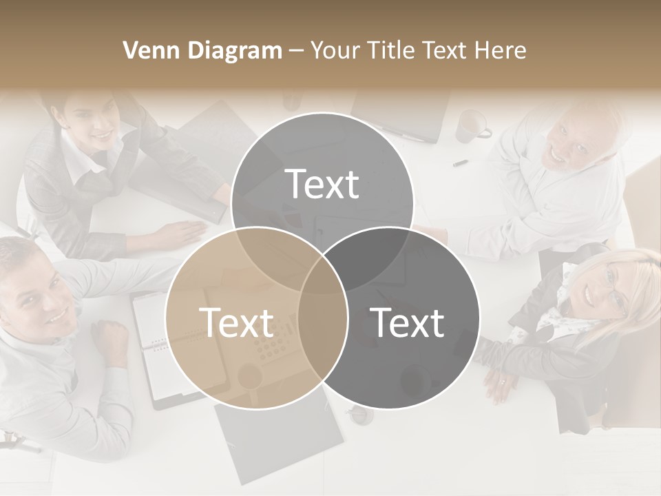 Cooperation Worker Sitting PowerPoint Template