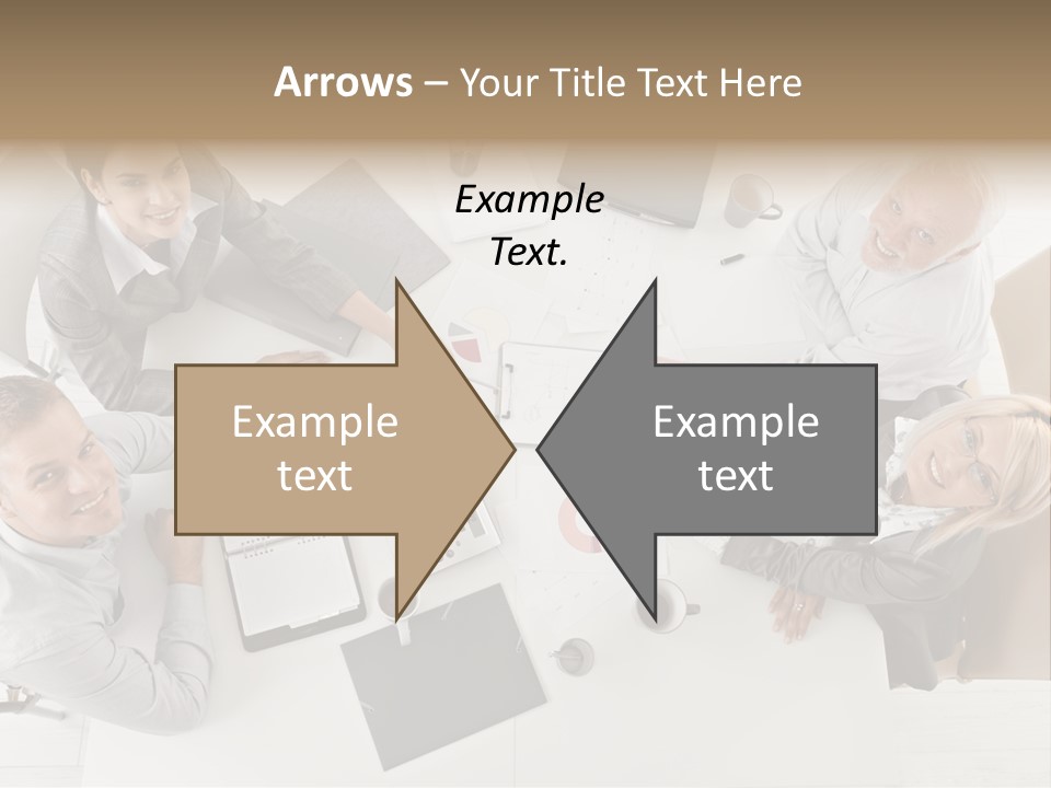 Cooperation Worker Sitting PowerPoint Template
