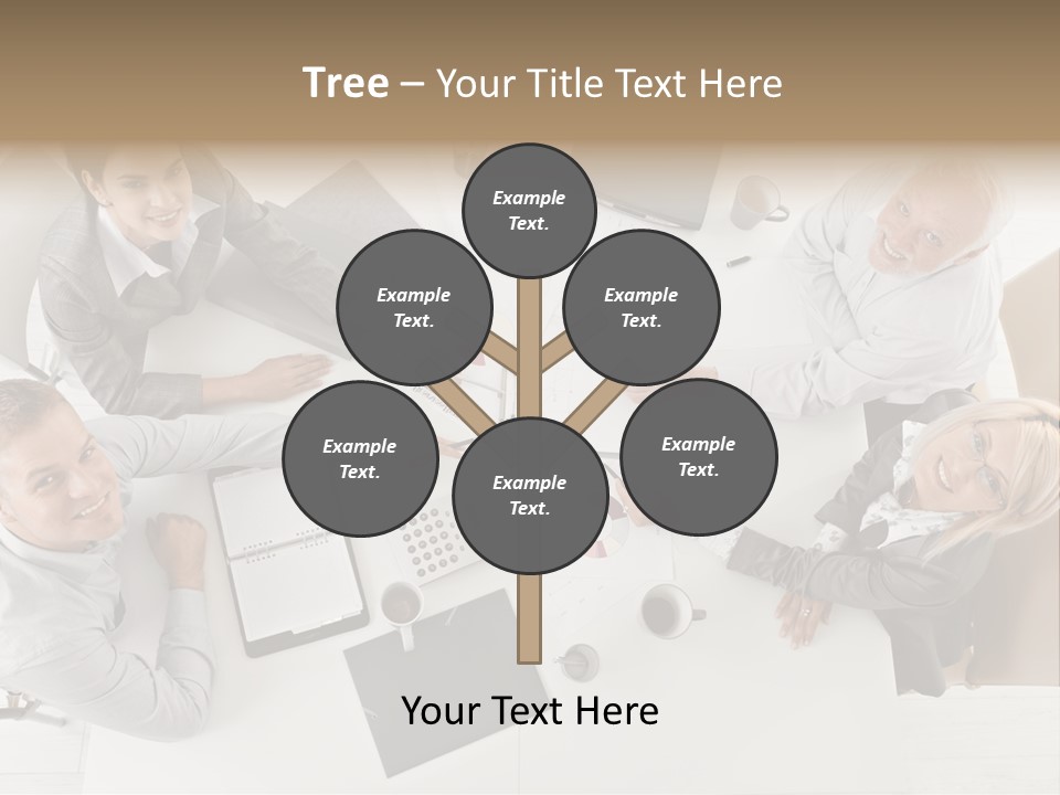 Cooperation Worker Sitting PowerPoint Template