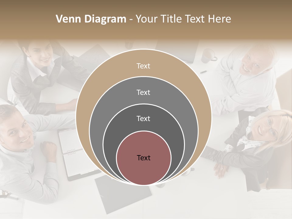 Cooperation Worker Sitting PowerPoint Template