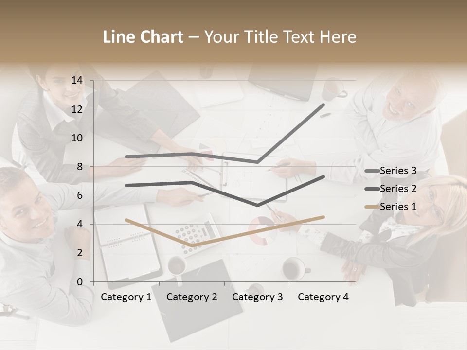 Cooperation Worker Sitting PowerPoint Template
