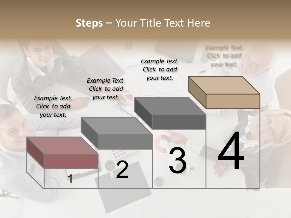 Cooperation Worker Sitting PowerPoint Template