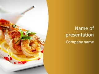 Sauce Boat Plate PowerPoint Template