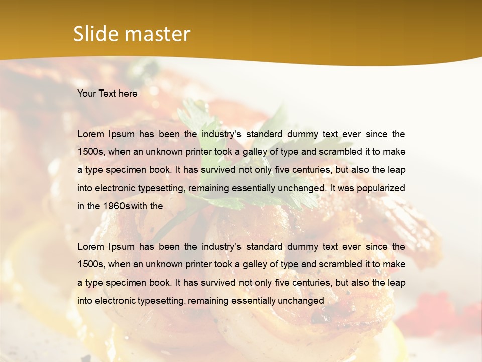 Sauce Boat Plate PowerPoint Template
