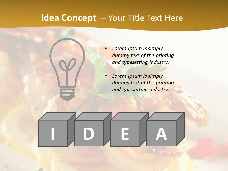 Sauce Boat Plate PowerPoint Template