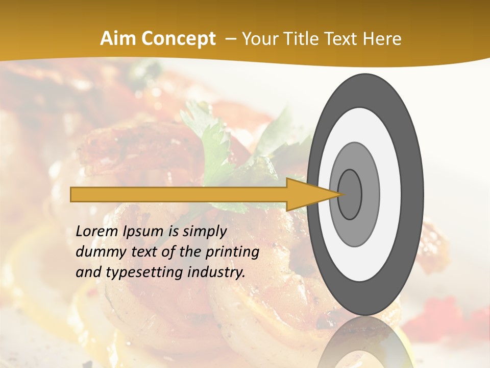 Sauce Boat Plate PowerPoint Template