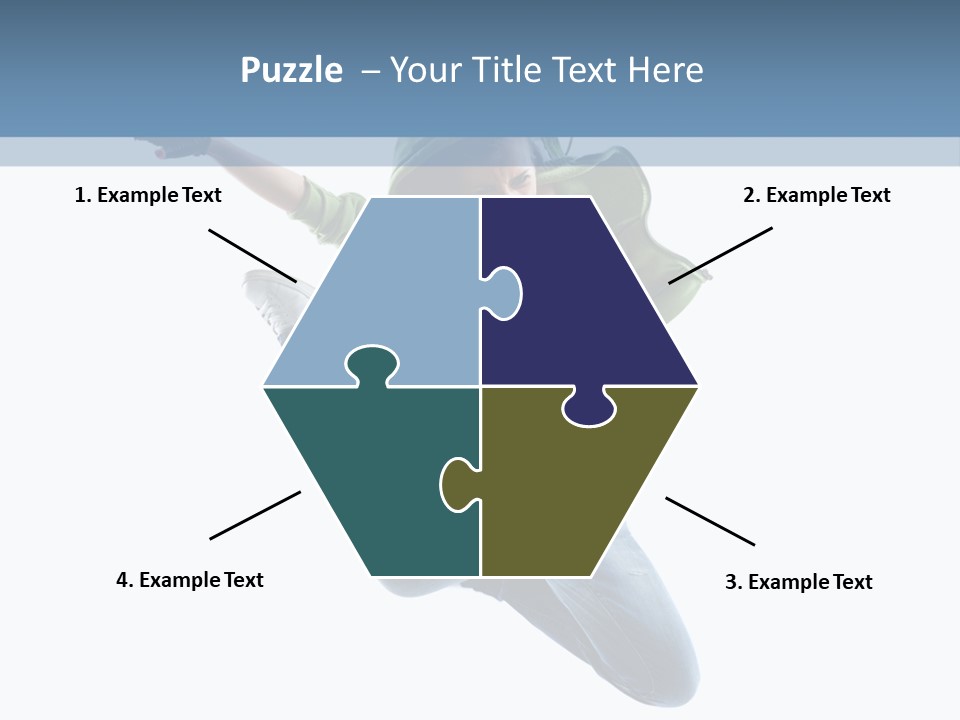 Cheerful Sporty Dancer PowerPoint Template