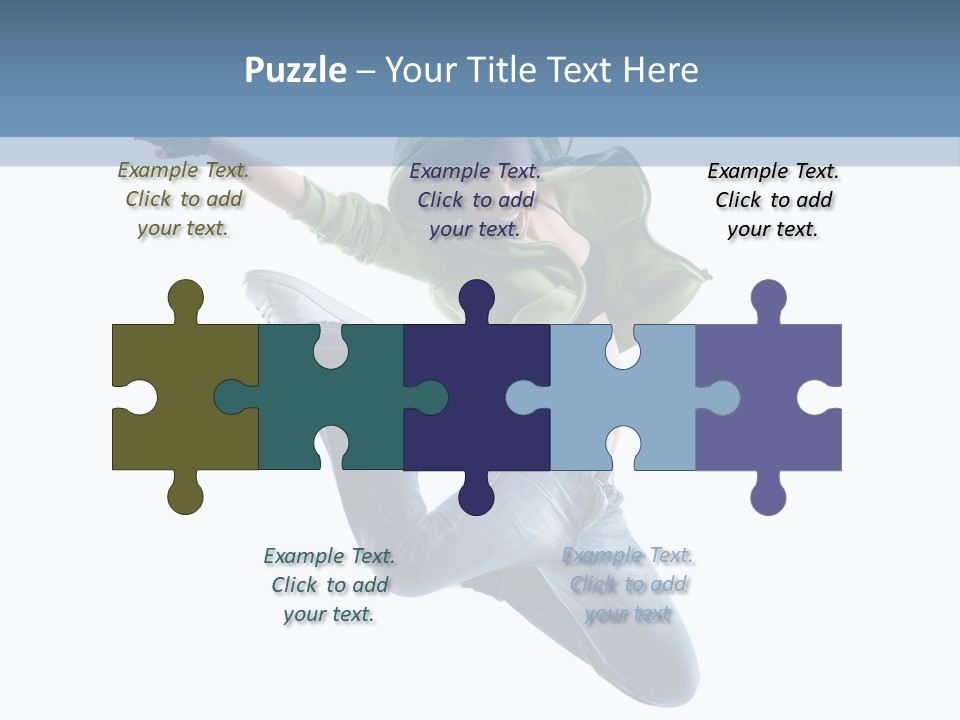 Cheerful Sporty Dancer PowerPoint Template