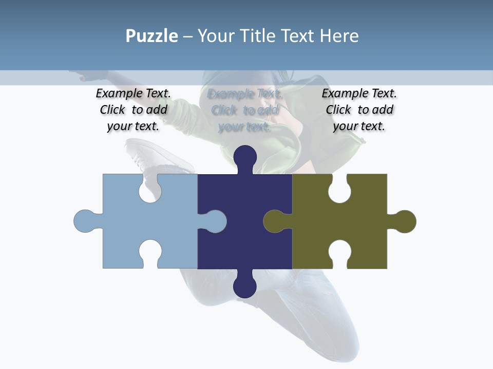 Cheerful Sporty Dancer PowerPoint Template