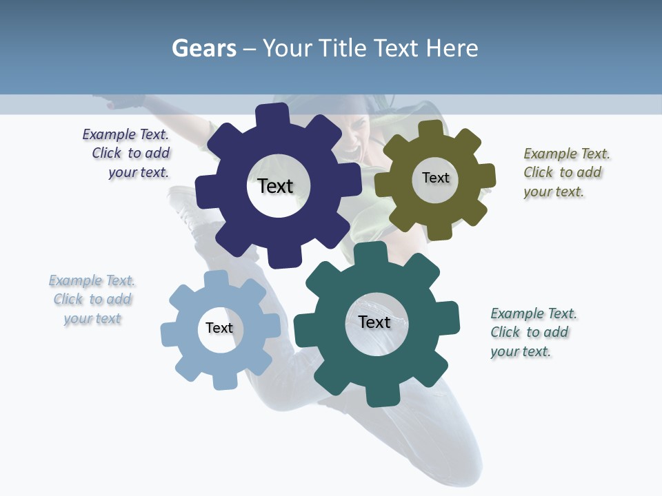 Cheerful Sporty Dancer PowerPoint Template