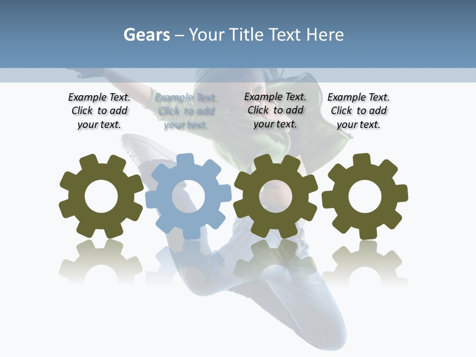 Cheerful Sporty Dancer PowerPoint Template