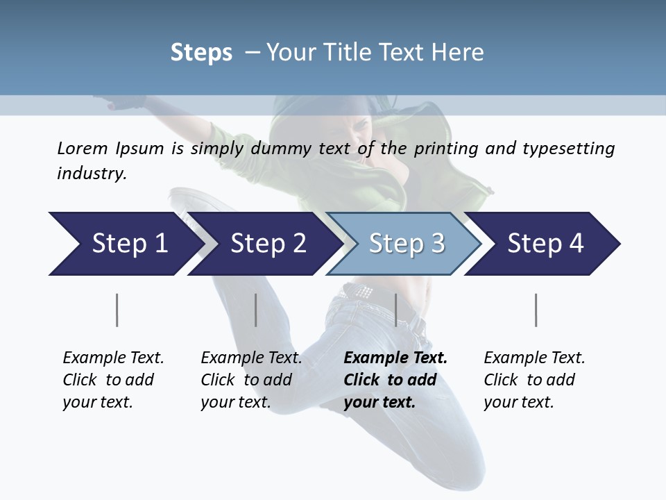 Cheerful Sporty Dancer PowerPoint Template