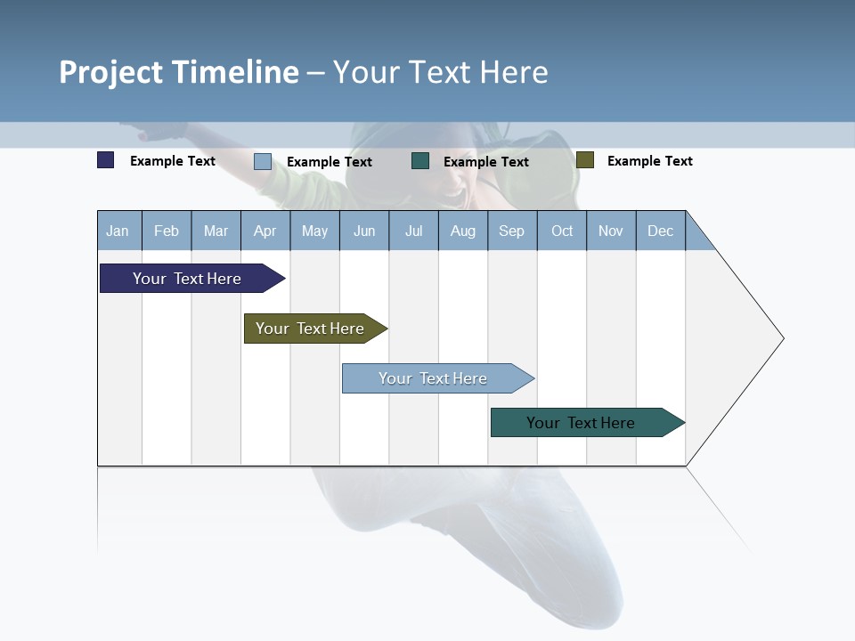 Cheerful Sporty Dancer PowerPoint Template