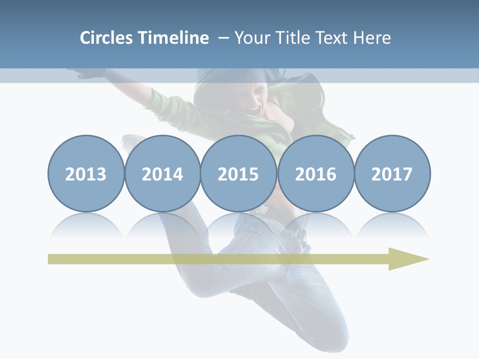 Cheerful Sporty Dancer PowerPoint Template