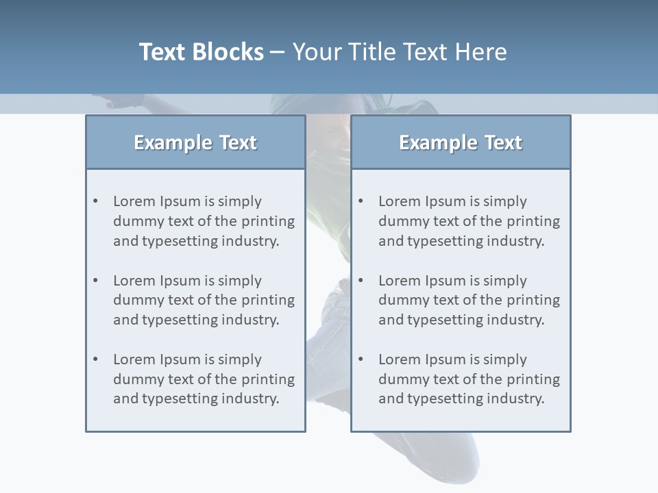 Cheerful Sporty Dancer PowerPoint Template