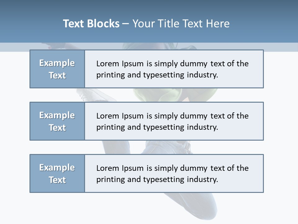 Cheerful Sporty Dancer PowerPoint Template