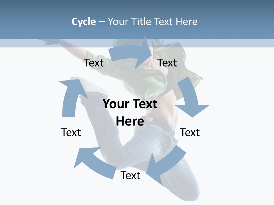 Cheerful Sporty Dancer PowerPoint Template