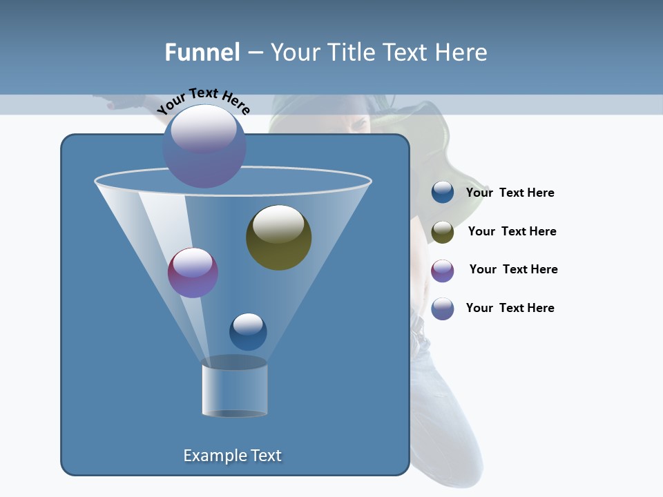 Cheerful Sporty Dancer PowerPoint Template