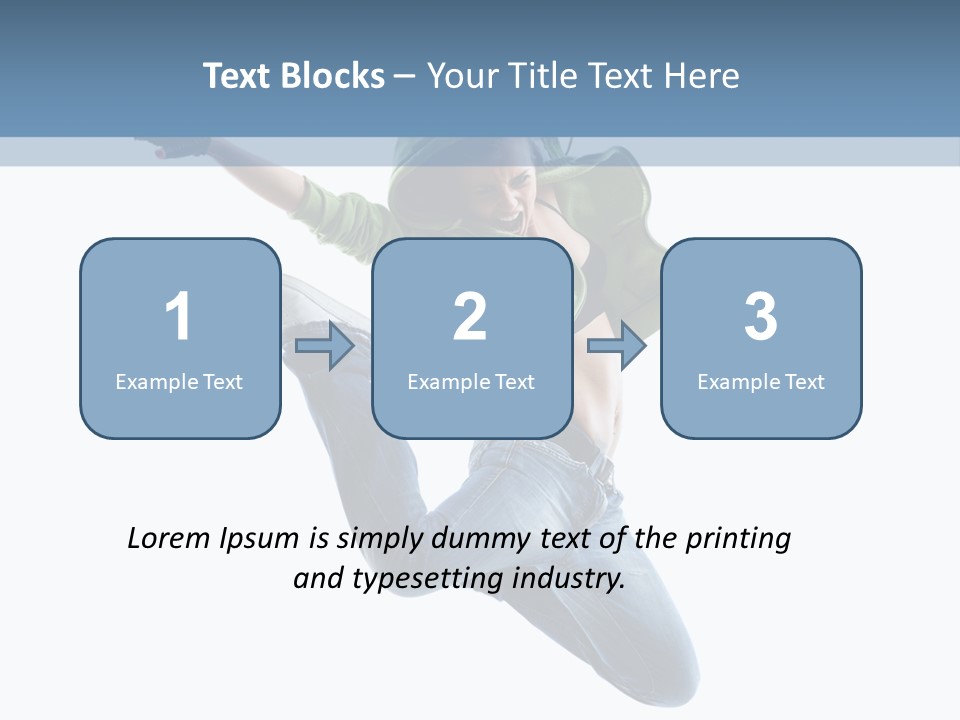 Cheerful Sporty Dancer PowerPoint Template