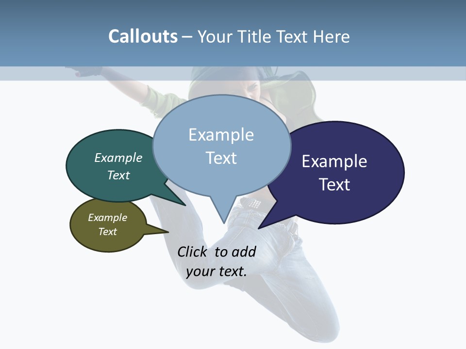 Cheerful Sporty Dancer PowerPoint Template