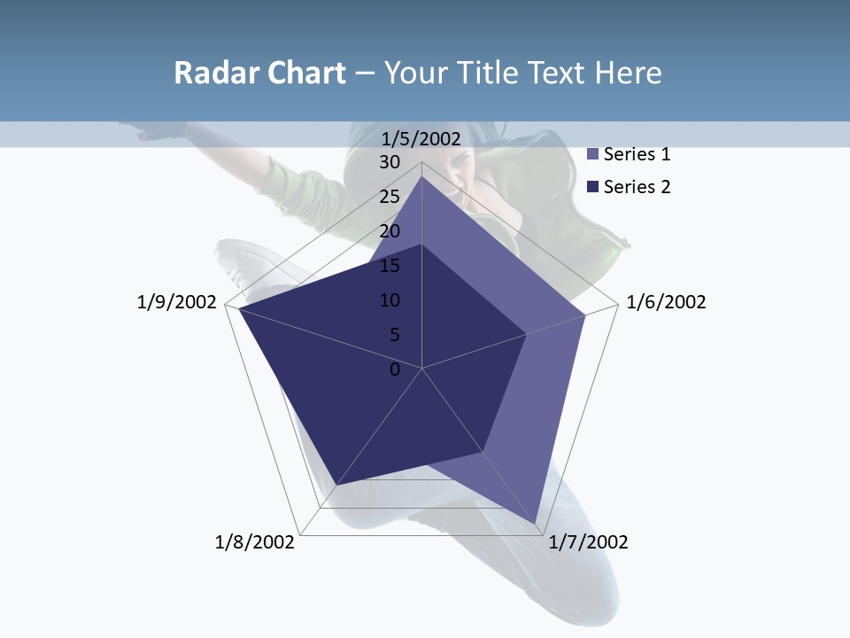 Cheerful Sporty Dancer PowerPoint Template