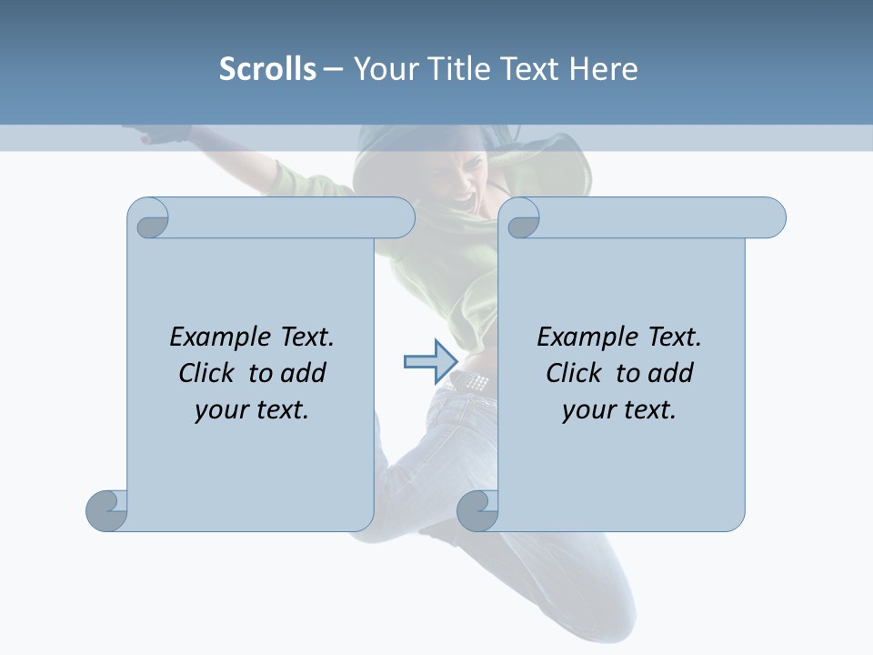 Cheerful Sporty Dancer PowerPoint Template