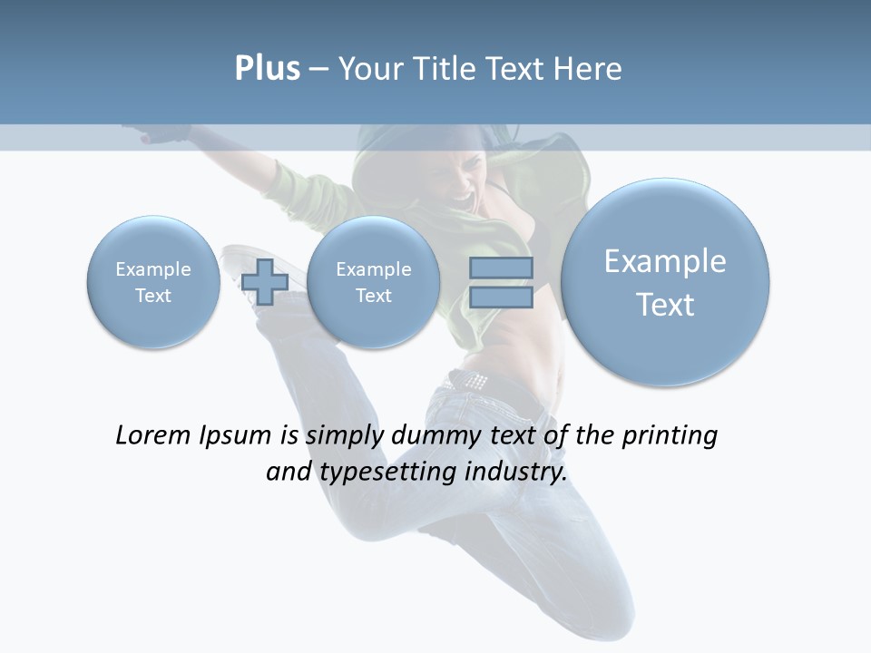 Cheerful Sporty Dancer PowerPoint Template