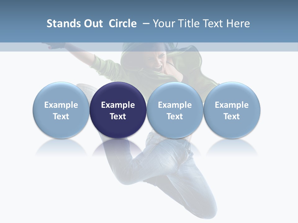 Cheerful Sporty Dancer PowerPoint Template