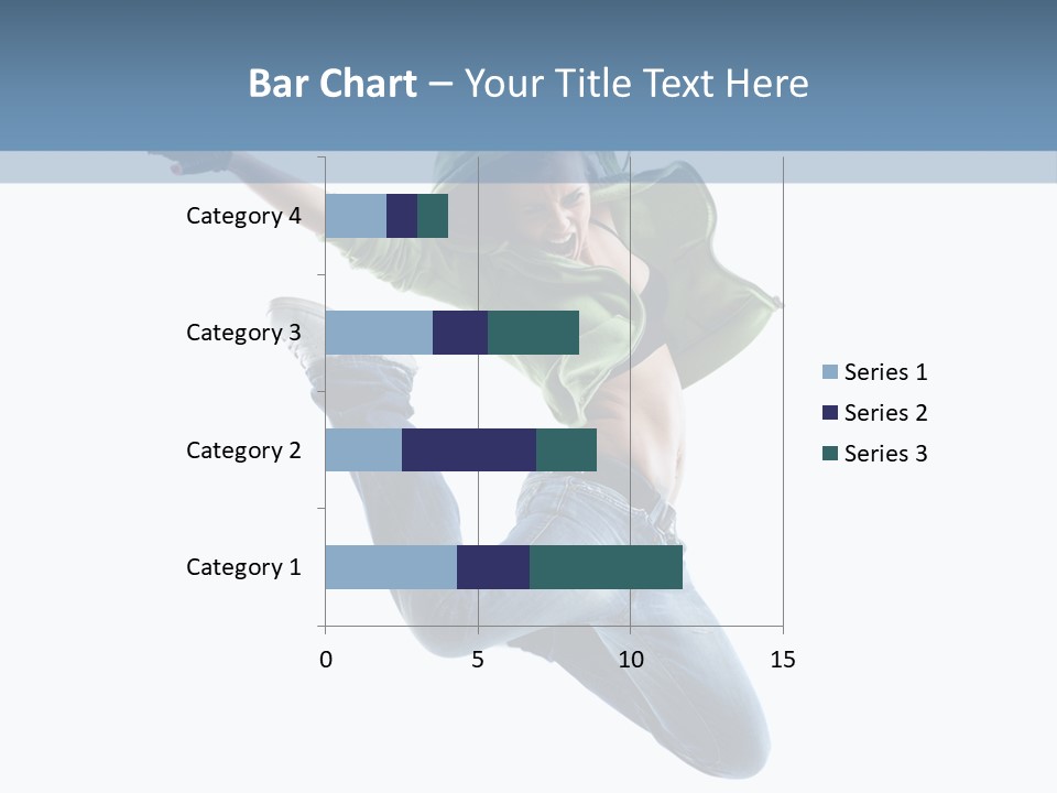 Cheerful Sporty Dancer PowerPoint Template