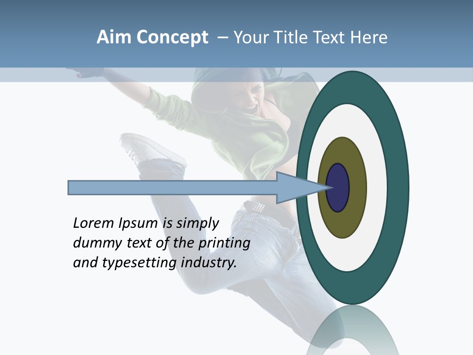 Cheerful Sporty Dancer PowerPoint Template