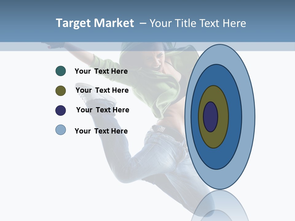 Cheerful Sporty Dancer PowerPoint Template