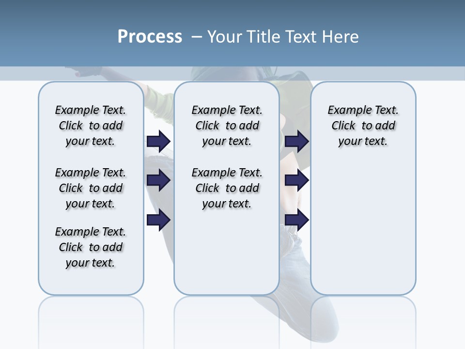 Cheerful Sporty Dancer PowerPoint Template