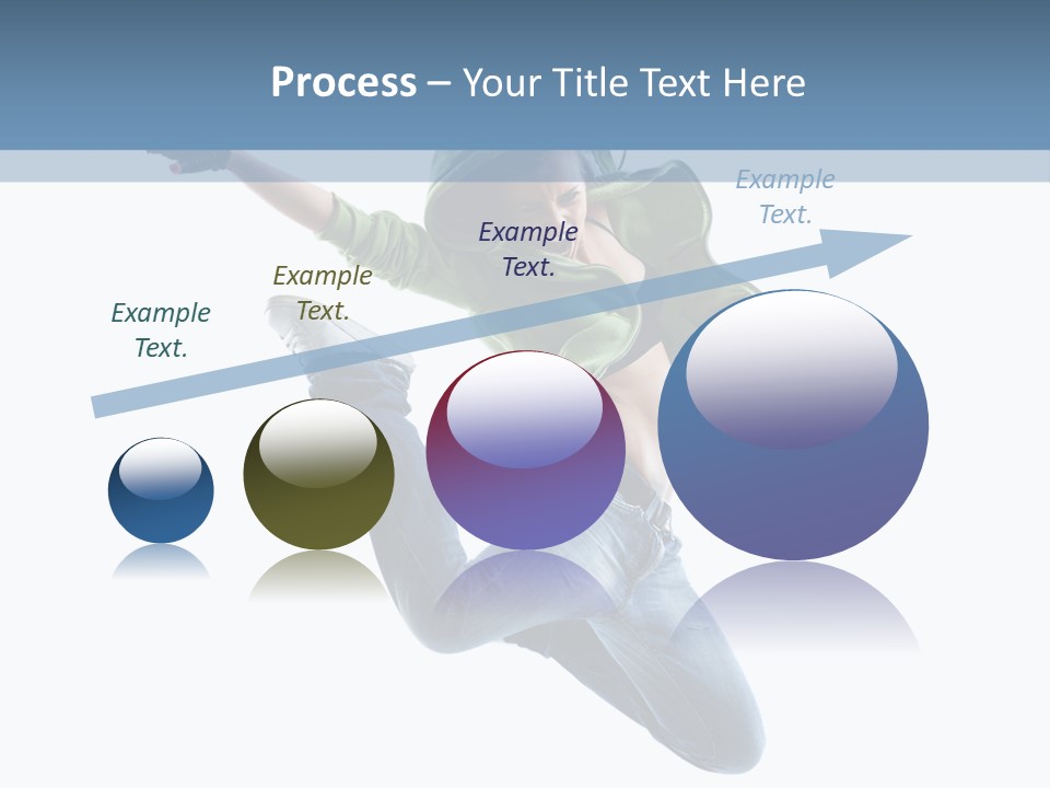 Cheerful Sporty Dancer PowerPoint Template