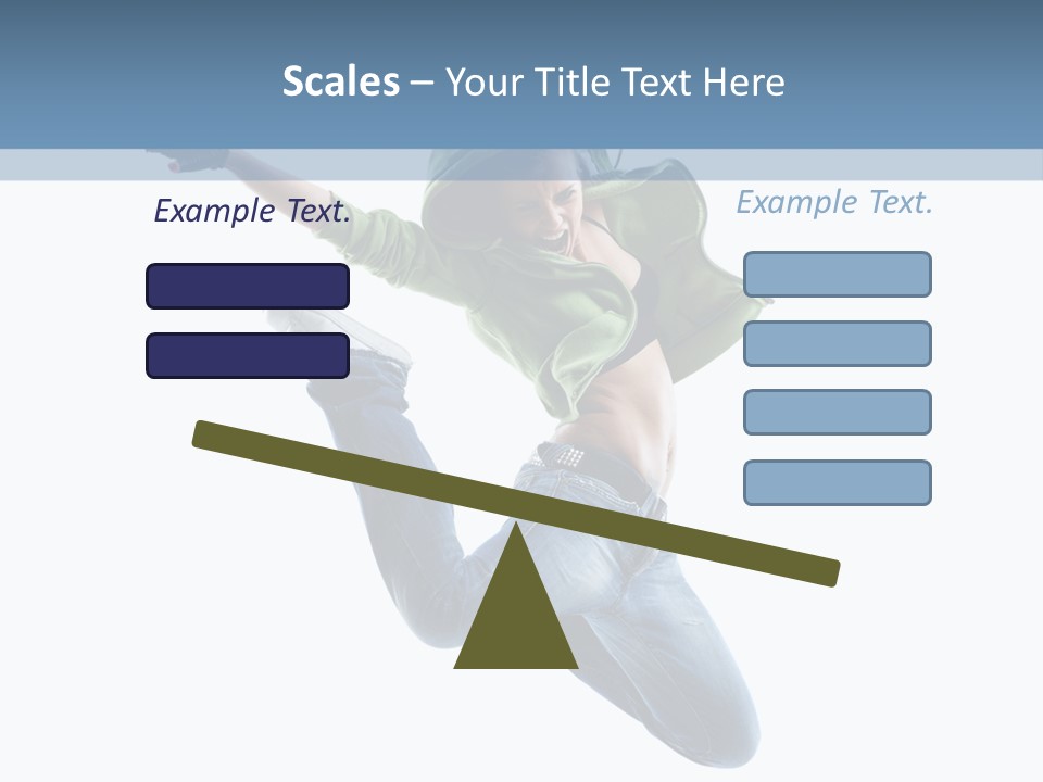 Cheerful Sporty Dancer PowerPoint Template