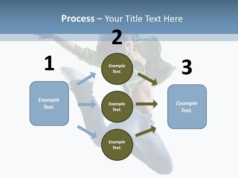 Cheerful Sporty Dancer PowerPoint Template