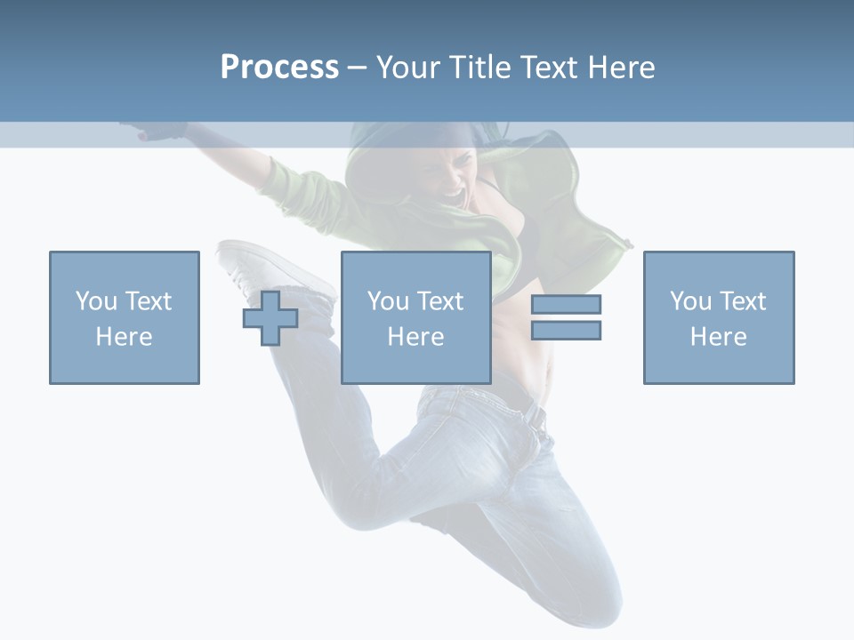 Cheerful Sporty Dancer PowerPoint Template