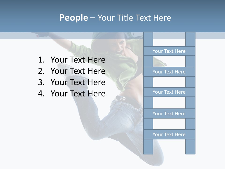 Cheerful Sporty Dancer PowerPoint Template