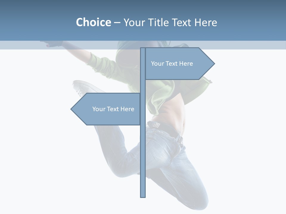 Cheerful Sporty Dancer PowerPoint Template